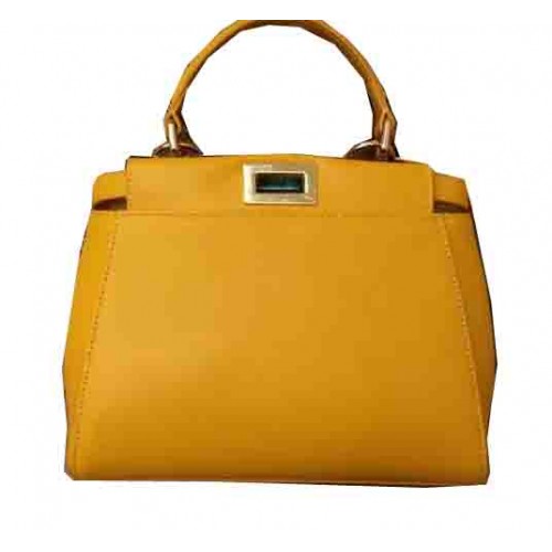 Fendi Mini Peekaboo Tasche Original Leder 55211 Gelb