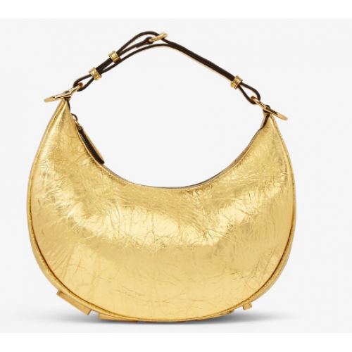 Fendigraphy Small Gold laminierte Ledertasche 8BR798A