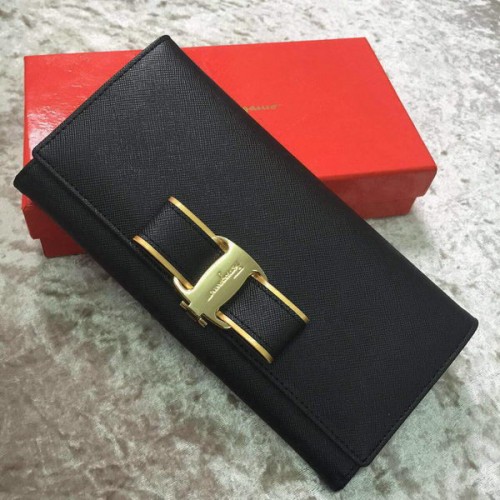 Ferragamo Continental Geldbörse Kalbsleder SF30200 Schwarz