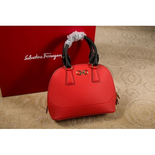 Ferragamo Medium Double Gancio Tragetasche 21E703 Rot