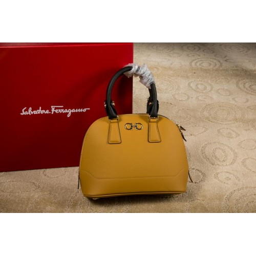 Ferragamo Medium Double Gancio Tragetasche 21E703 Gelb