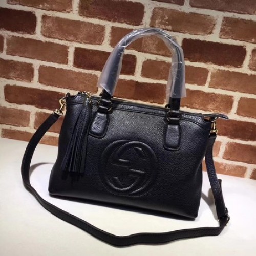 Gucci Kalbsleder Soho Top Handle Bag 308362 Schwarz