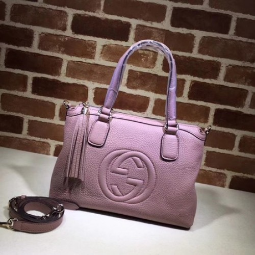 Gucci Kalbsleder Soho Top Handle Tasche 308362 Pink