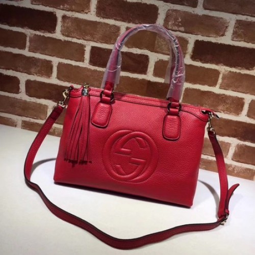 Gucci Kalbsleder Soho Henkeltasche 308362 Rot
