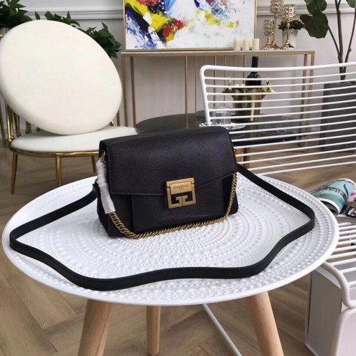 GIVENCHY GV3 Schultertasche aus Leder und Wildleder 9333 schwarz