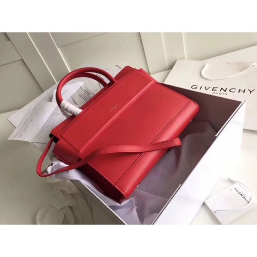 GIVENCHY Horizon Schultertasche aus Leder 95828 rot