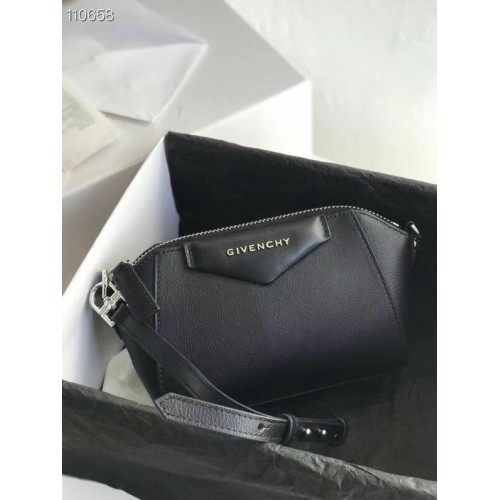 GIVENCHY Original Leder Umhängetasche 1870 schwarz