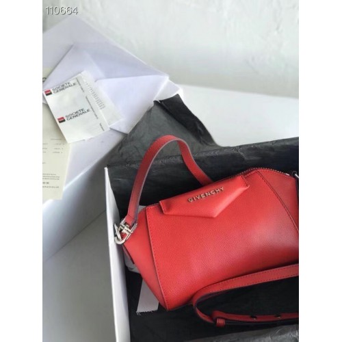GIVENCHY Original Leder Umhängetasche 1870 rot