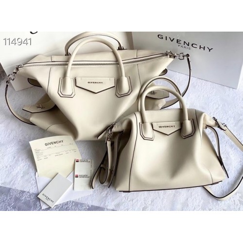 GIVENCHY Original Leder Umhängetasche 63188 Off White