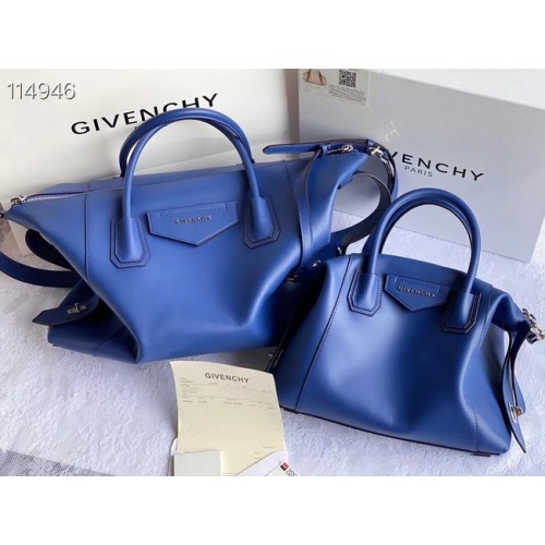 GIVENCHY Original Leder Umhängetasche 63188 blau