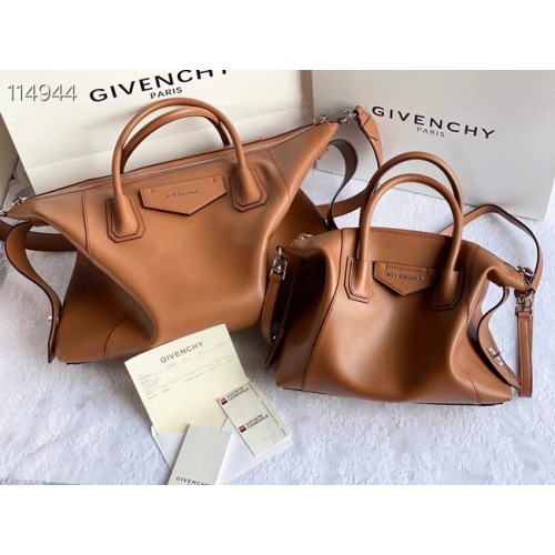 GIVENCHY Original Leder Umhängetasche 63188 braun