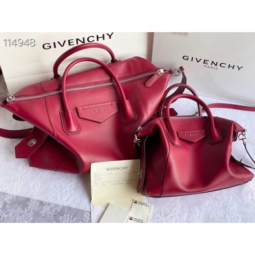 GIVENCHY Original Leder Umhängetasche 63188 rot