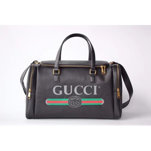 GUCCI GG Soho Leather Supreme Reisetasche 547837 schwarz