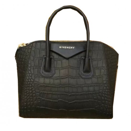 Givenchy Antigona Tasche aus Krokoleder Schwarz