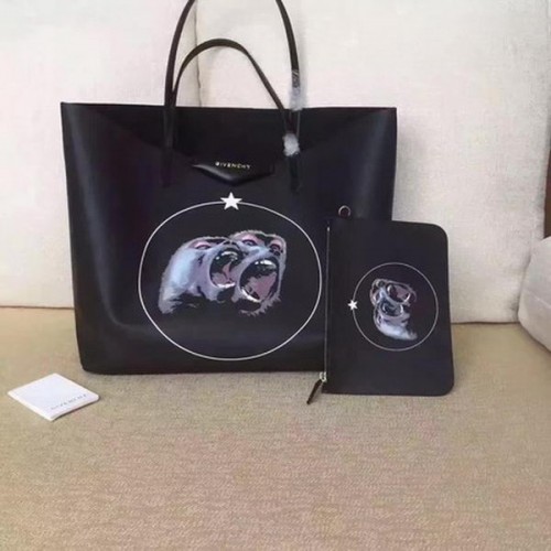 Givenchy Print Große Einkaufstasche G6598D Schwarz