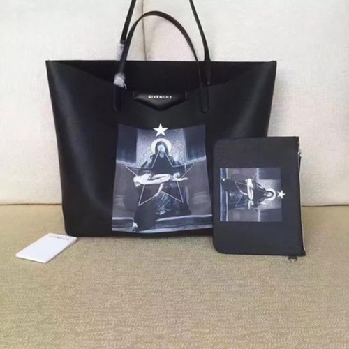 Givenchy Print Große Einkaufstasche G6598F Schwarz