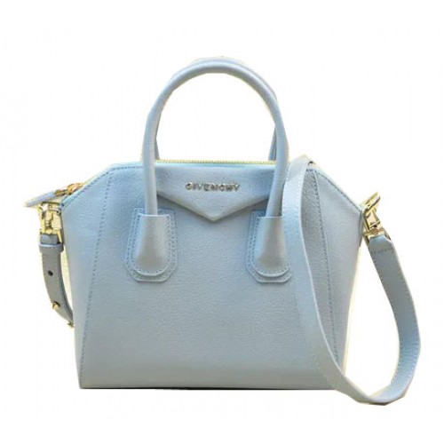 Givenchy Mini Antigona Tasche Original Leder G9981S Hellblau