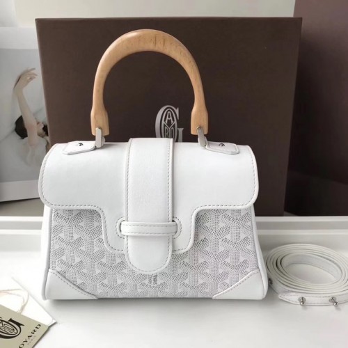 Goyard Kalbsleder Mini Tragetasche 9955 weiß