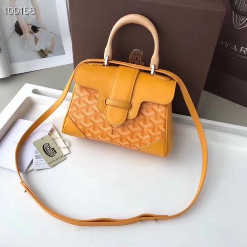 Goyard Mini Tote Bag aus Kalbsleder 9955 gelb