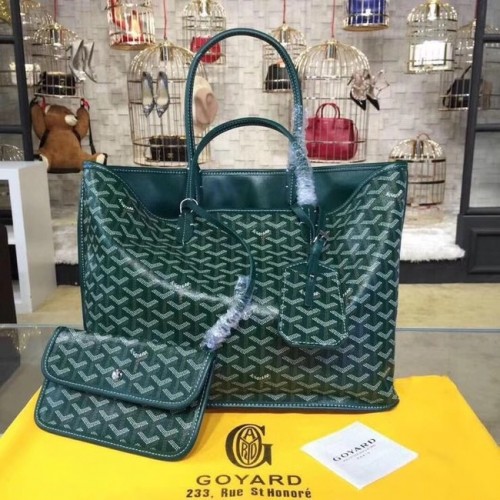 Goyard Kalbsleder Tragetasche 20208 grün