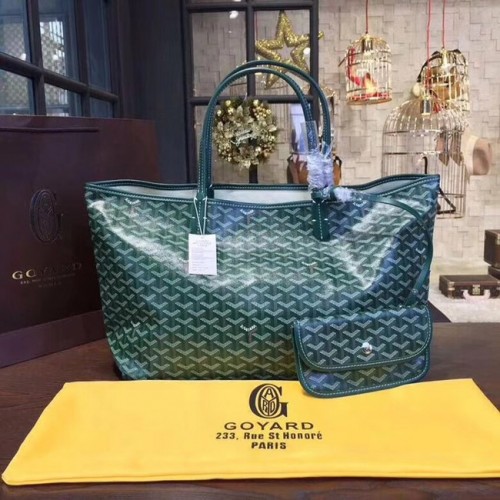 Goyard Y Doodling Kalbsleder Tragetasche 36987 grün