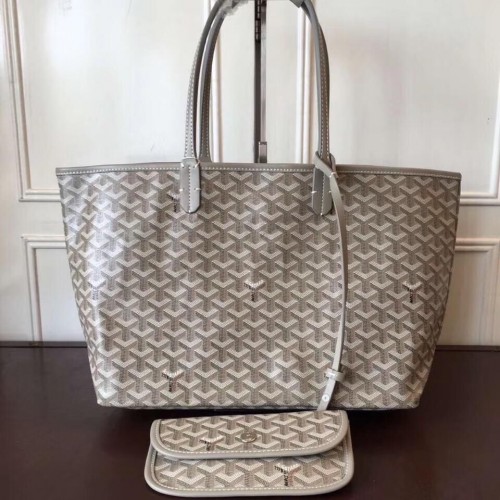 Goyard Y Doodling Kalbsleder Tragetasche 7902 Kakki