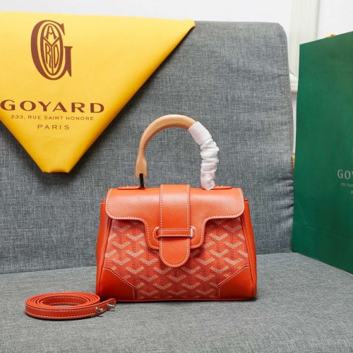 Goyard Y Doodling Kalbsleder Tragetasche 99588 Orange
