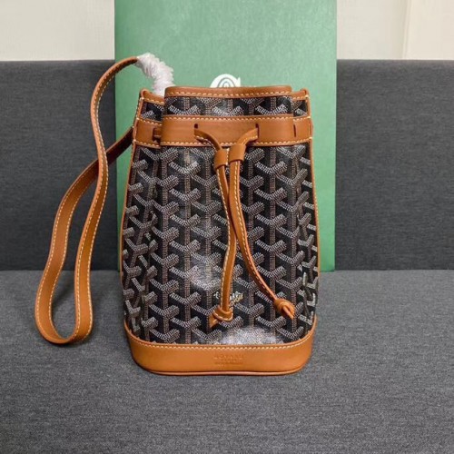 Goyard Petit Flot Tasche mit Kordelzug G6959 schwarz&braun