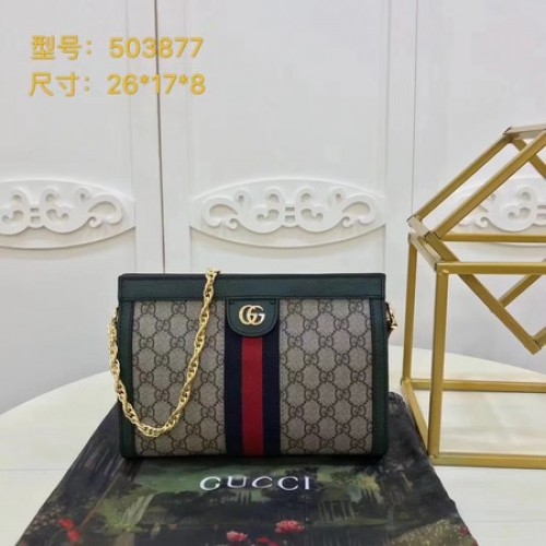 Gucci Ophidia GG Kleine Umhängetasche 503877 Grün