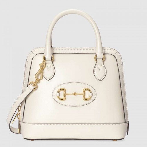 Gucci 1955 Horsebit Kleine Henkeltasche 621220 Weiß
