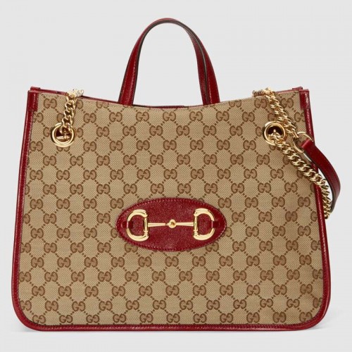 Gucci 1955 Horsebit Tragetasche 621144 rot