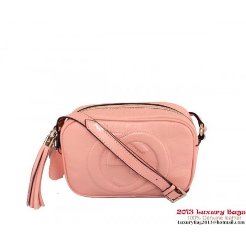 Gucci 308364 Soho Disco Bag aus Kalbsleder Rosa