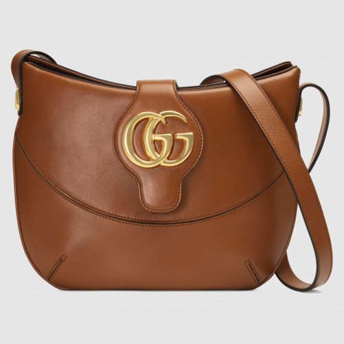 Gucci Arli mittelgroße Umhängetasche 568857 Hellbraun