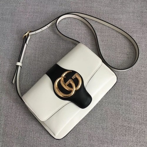 Gucci Arli kleine Umhängetasche 550129 Weiß&Schwarz
