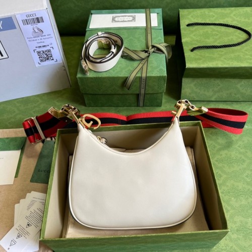Gucci Attache kleine Umhängetasche 699409 weiß