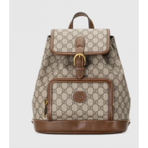 Gucci Rucksack mit ineinandergreifendem G 674147 Braun