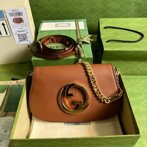 Gucci Blondie Umhängetasche 699268 braun