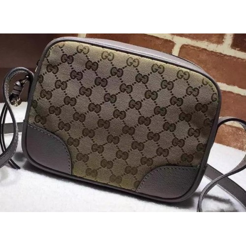 Gucci Bree Original GG Canvas Mini Messenger Bag 387360 Grau