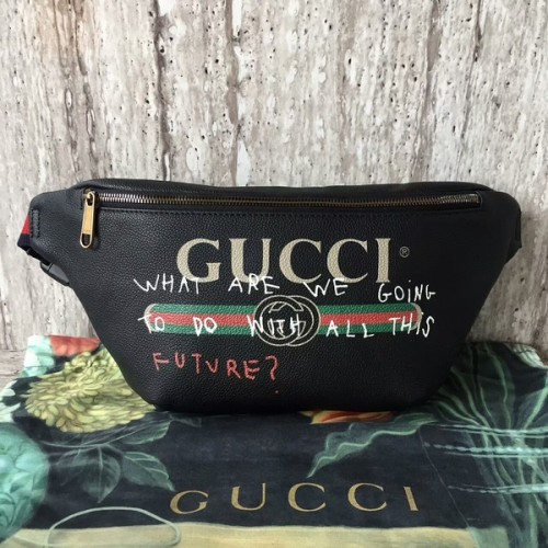 Gucci Tasche aus Kalbsleder 493869 Schwarz