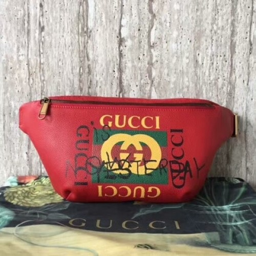 Gucci Tasche aus Kalbsleder 493869 Rot