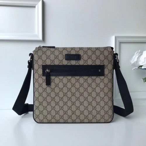 Gucci Courrier weicher GG Supreme Messenger 406408 schwarz