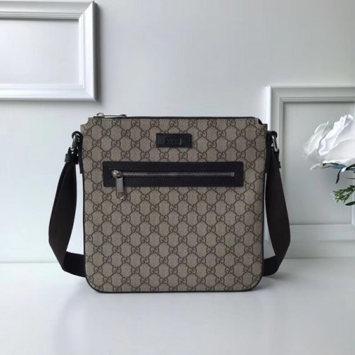 Gucci Courrier weicher GG Supreme Messenger 406408 braun