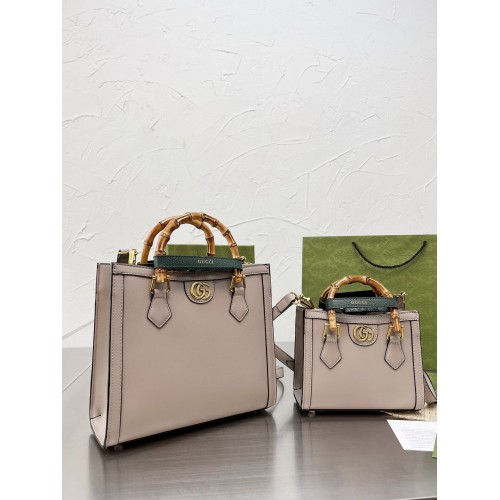 Gucci Diana Handtasche mit Bambusgriff 655658 Offwhite