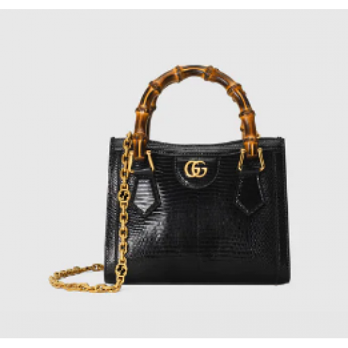 Gucci Diana Eidechse Minitasche 675800 schwarz