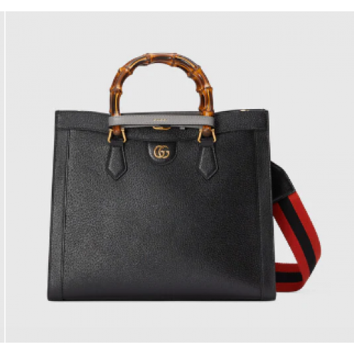 Gucci Diana mittelgroße Einkaufstasche 678842 schwarz