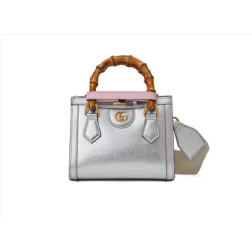 Gucci Diana Mini-Einkaufstasche 702732 Silber