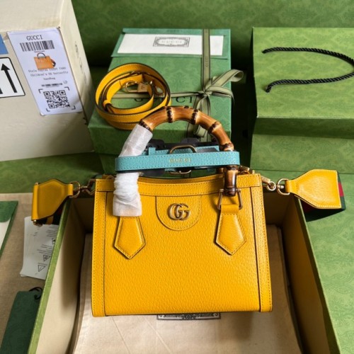 Gucci Diana Mini-Tragetasche 702732 gelb