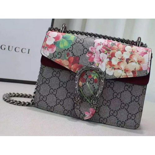 Gucci Dionysus Blooms Mini-Umhängetasche 421970 Burgund