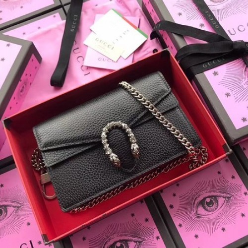 Gucci Dionysus Kalbsleder Umhängetasche 476430 Schwarz