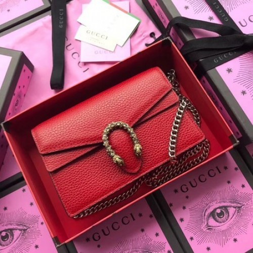 Gucci Dionysus Kalbsleder Umhängetasche 476430 Rot